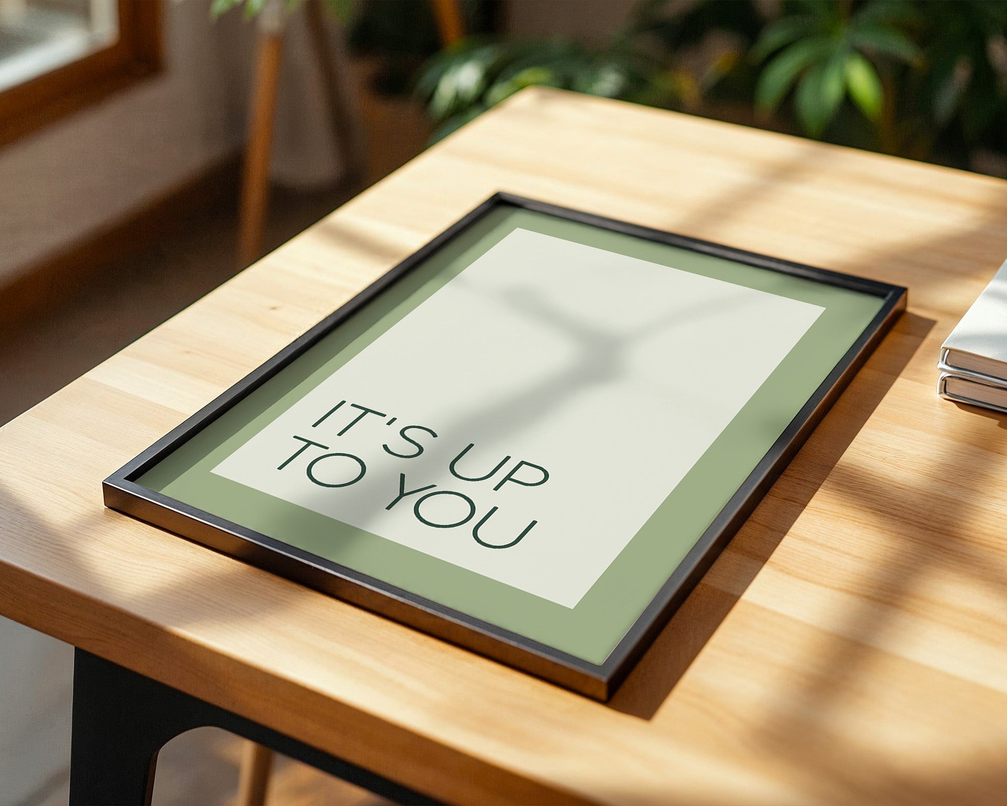 Minimalistischer Text grün