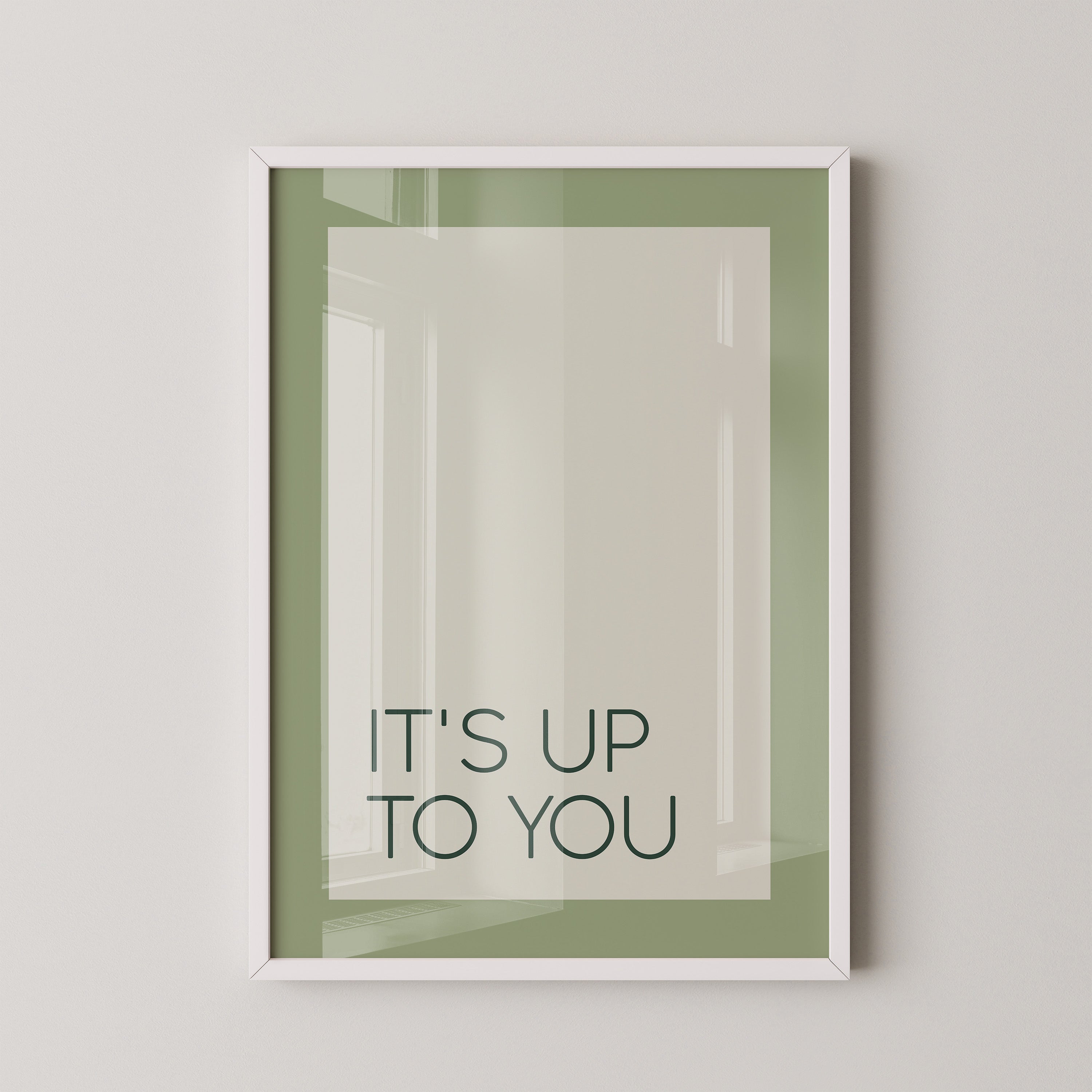 Minimalistischer Text grün