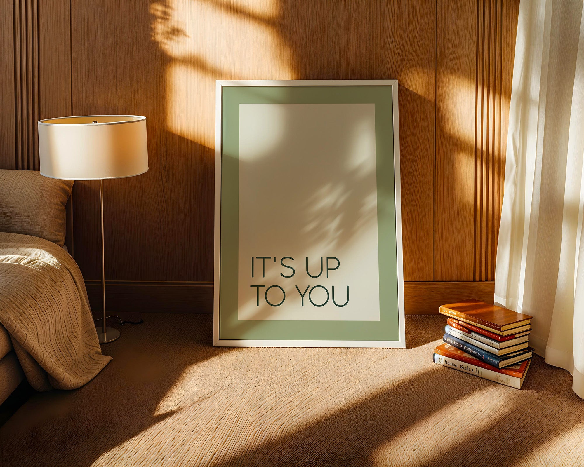 Minimalistischer Text grün