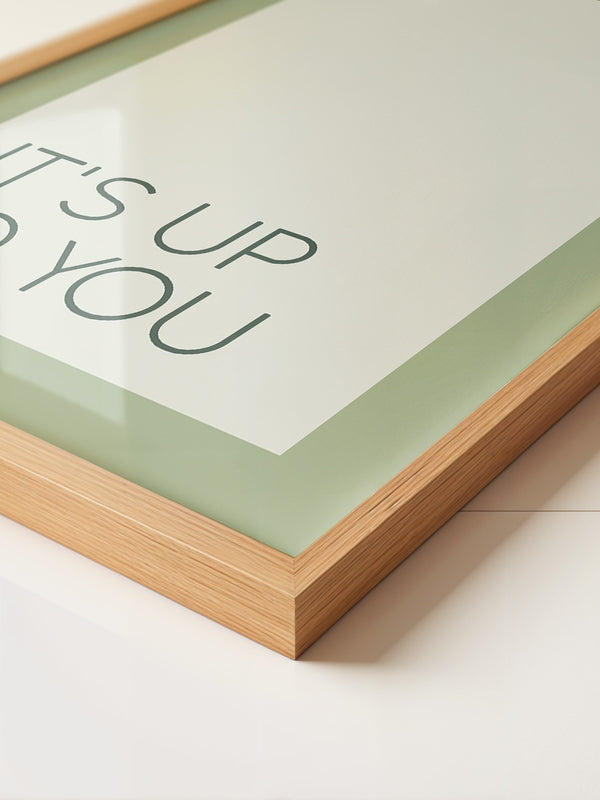 Minimalistischer Text grün