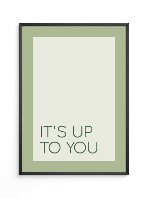 Minimalistischer Text grün