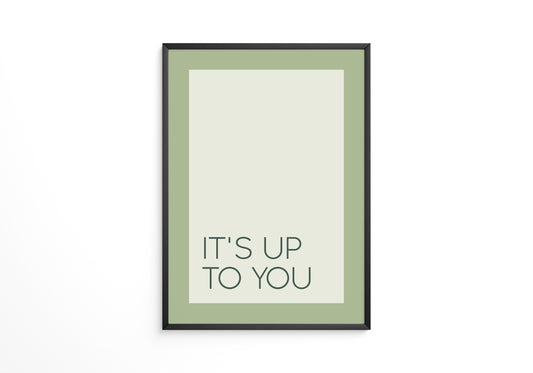 Minimalistischer Text grün