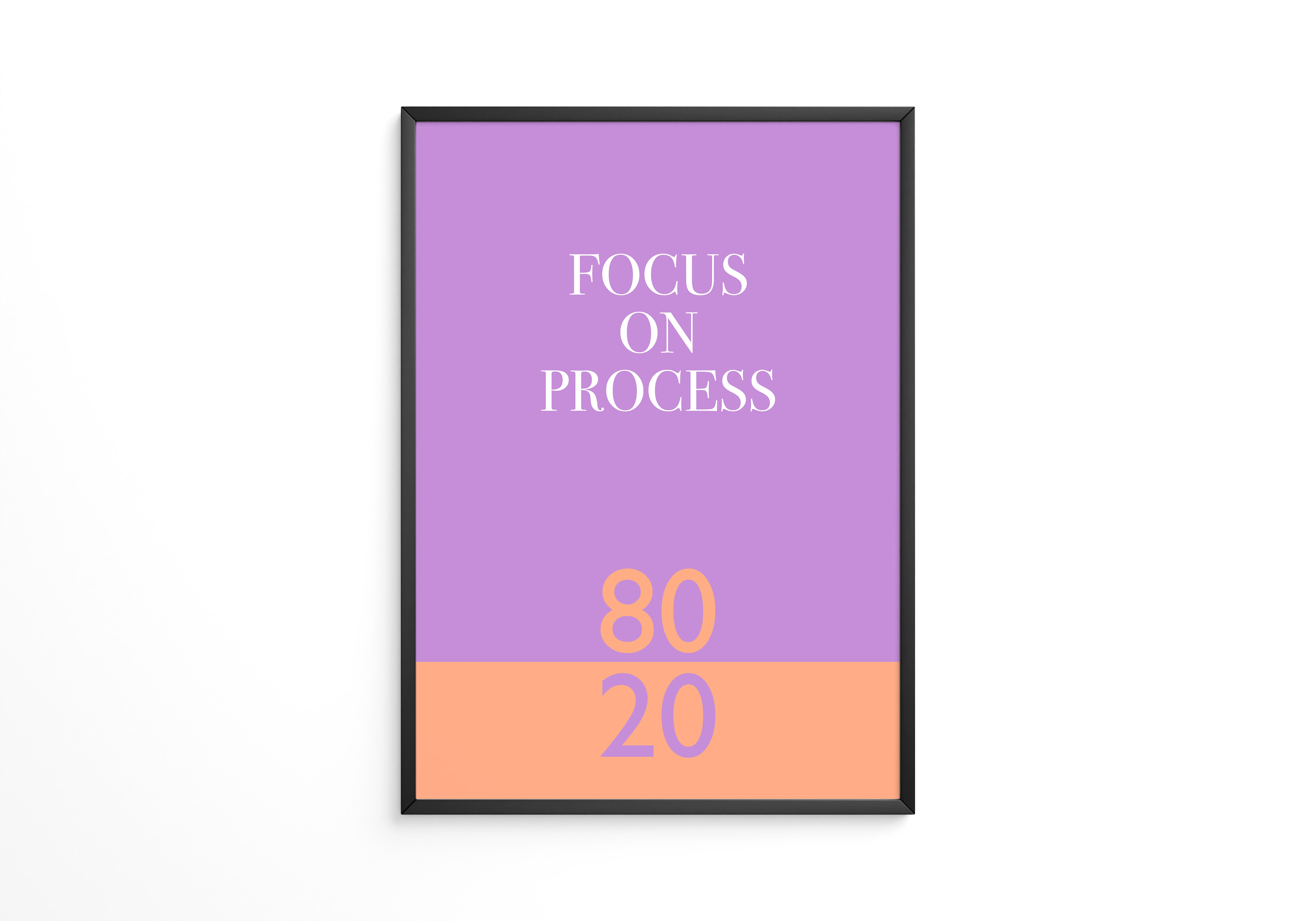 Fokus Prozess Lila Orange