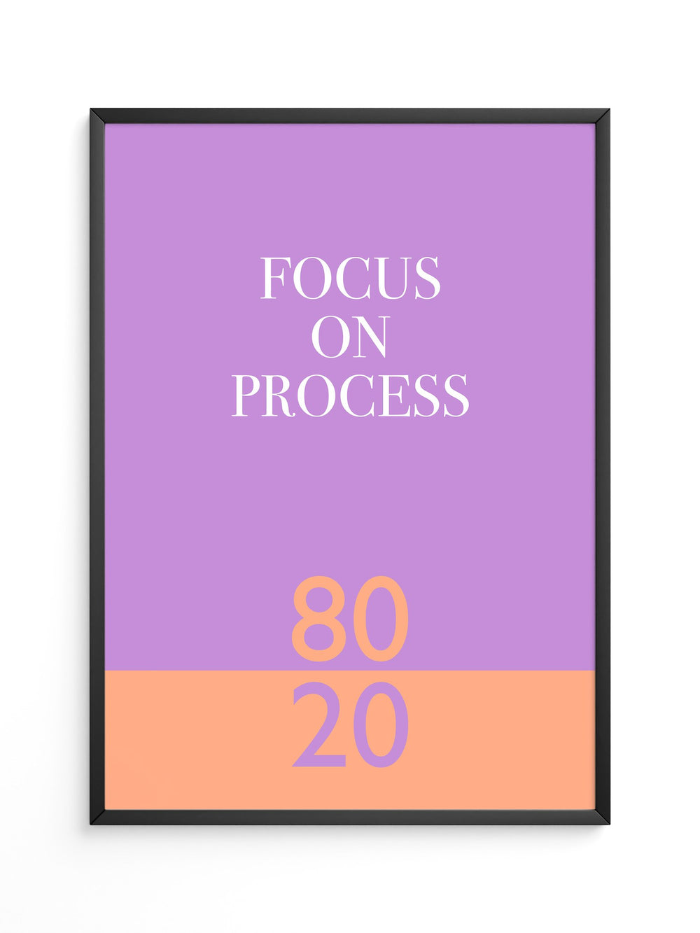 Fokus Prozess Lila Orange