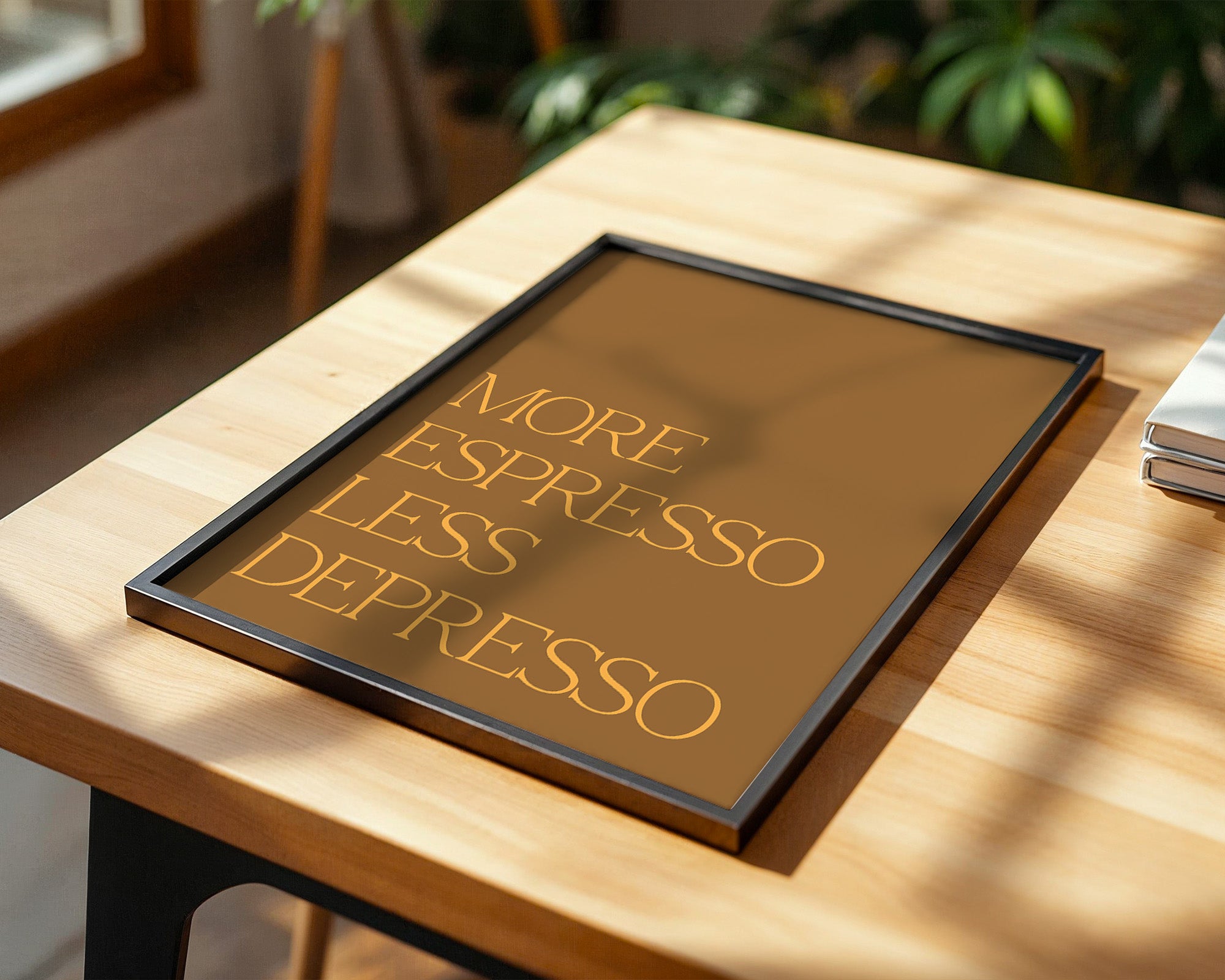 Brauner Spruch Retro-Stil