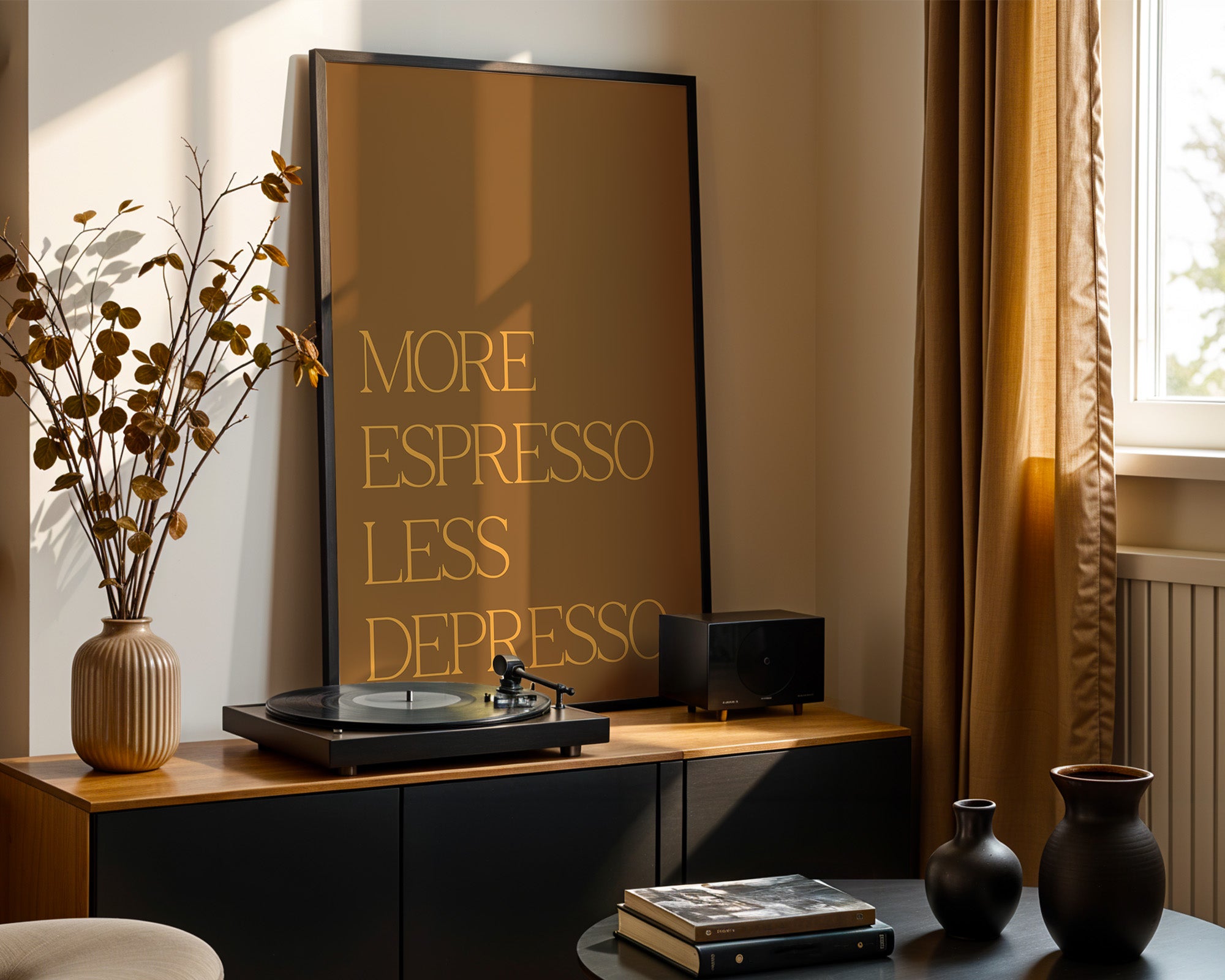 Brauner Spruch Retro-Stil