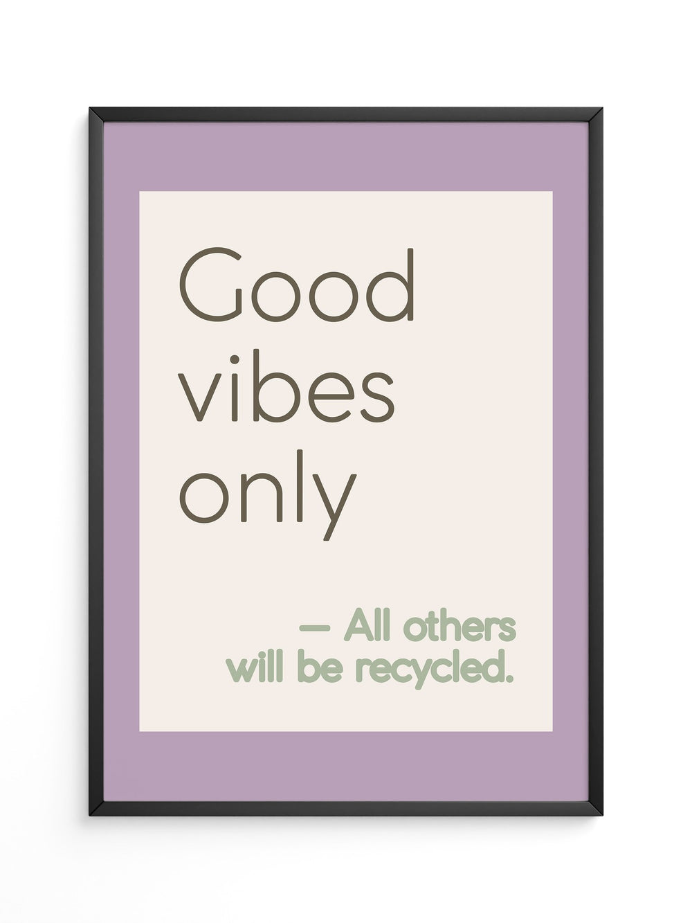 Good Vibes Typografie Pastell