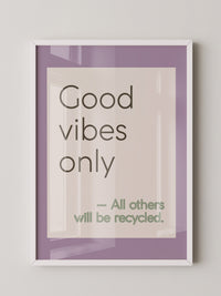Good Vibes Typografie Pastell