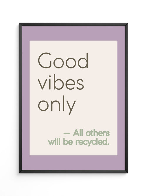 Good Vibes Typografie Pastell