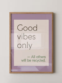 Good Vibes Typografie Pastell