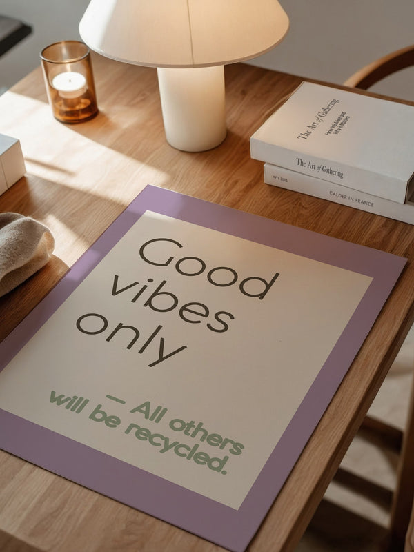 Good Vibes Typografie Pastell