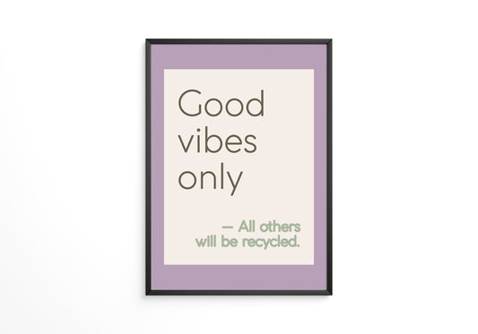 Good Vibes Typografie Pastell