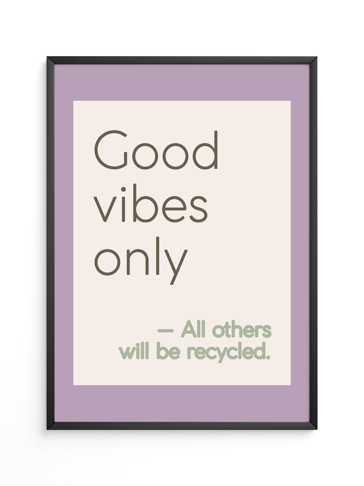 Good Vibes Typografie Pastell