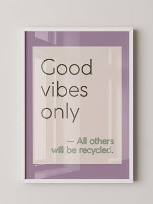 Good Vibes Typografie Pastell