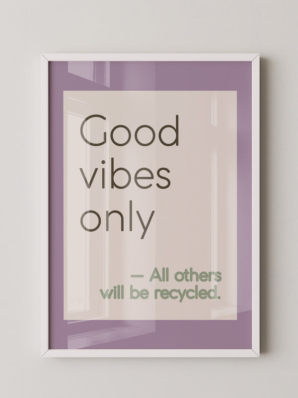 Good Vibes Typografie Pastell