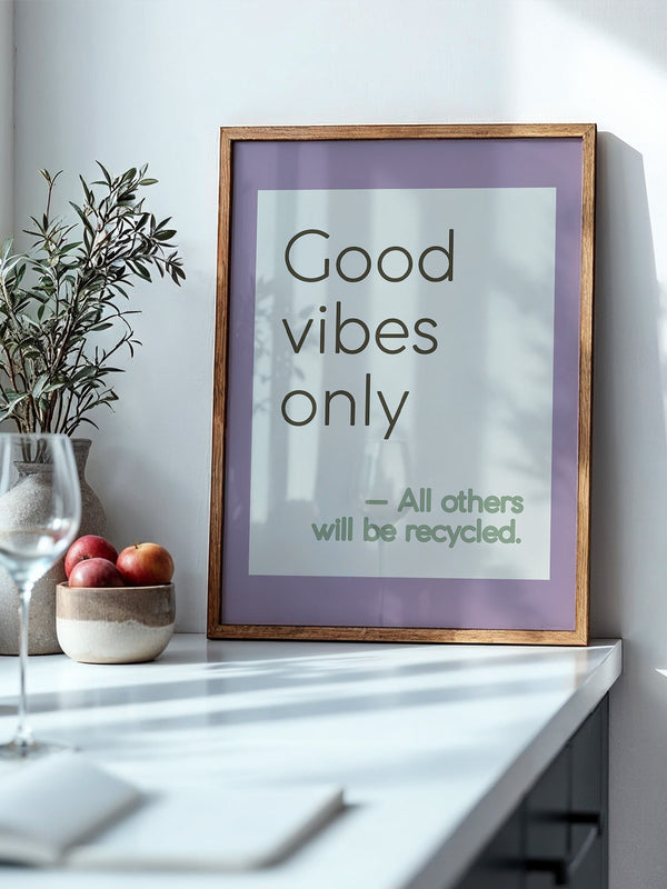 Good Vibes Typografie Pastell