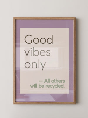 Good Vibes Typografie Pastell