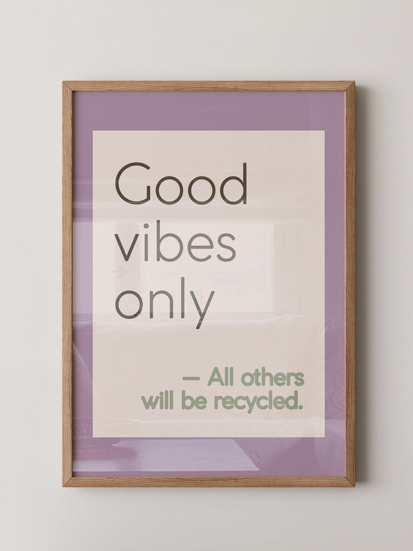 Good Vibes Typografie Pastell