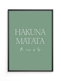 Hakuna Matata Pastellgrün