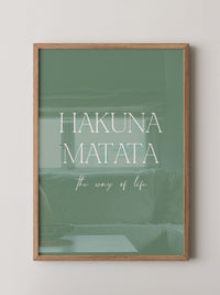 Hakuna Matata Pastellgrün