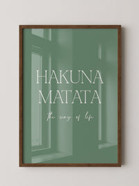 Hakuna Matata Pastellgrün