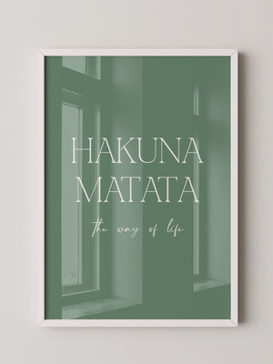 Hakuna Matata Pastellgrün