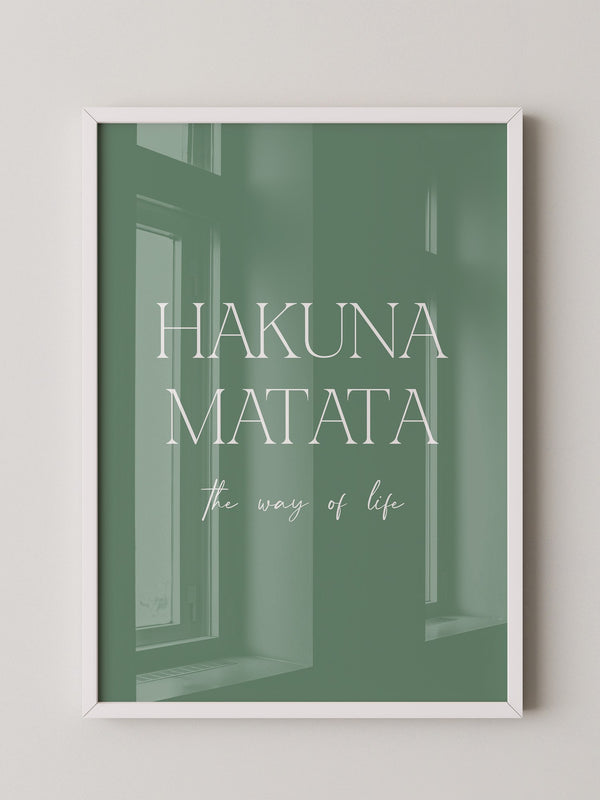 Hakuna Matata Pastellgrün