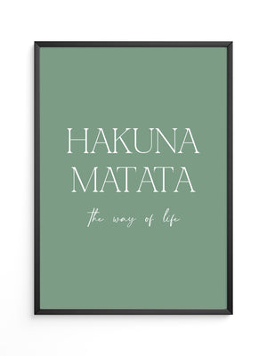 Hakuna Matata Pastellgrün