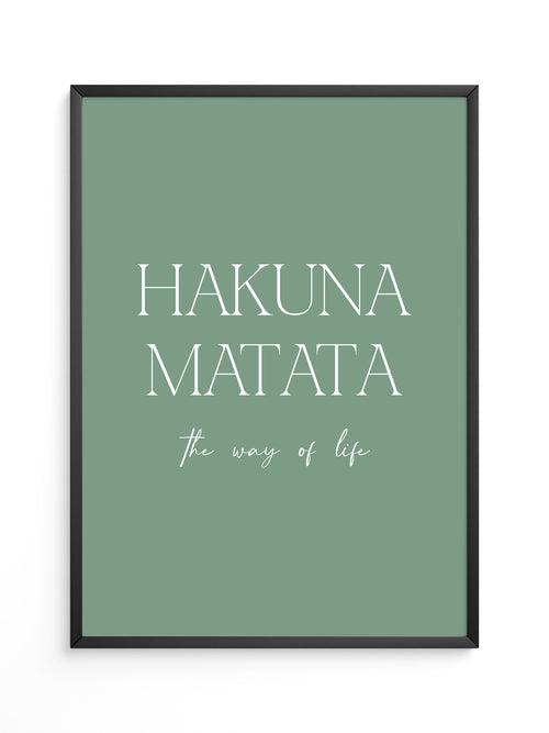 Hakuna Matata Pastellgrün