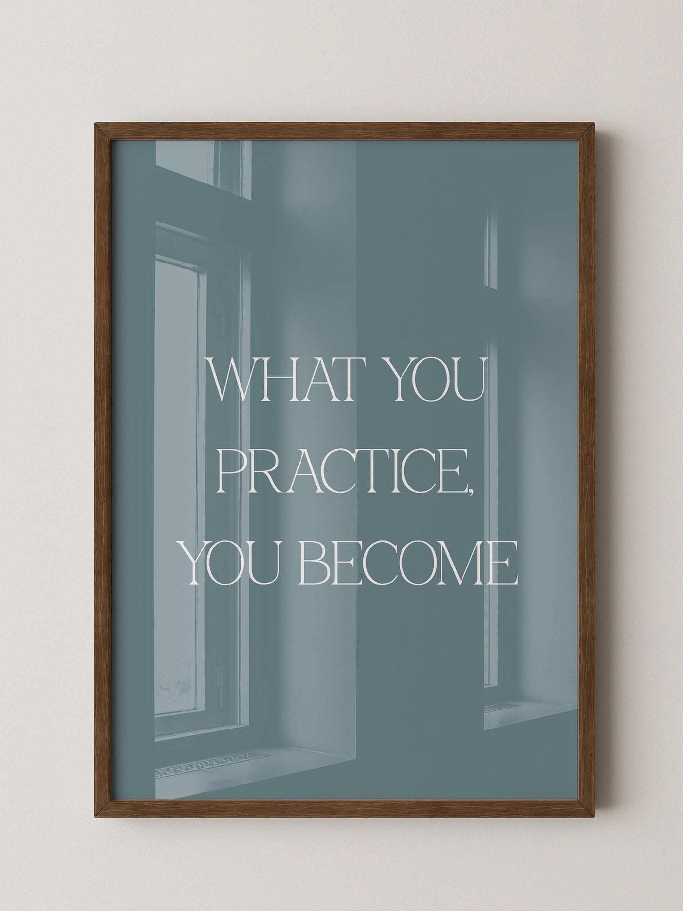 Motivationszitat Minimalistisch Blau