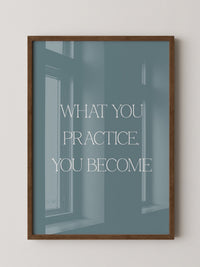 Motivationszitat Minimalistisch Blau