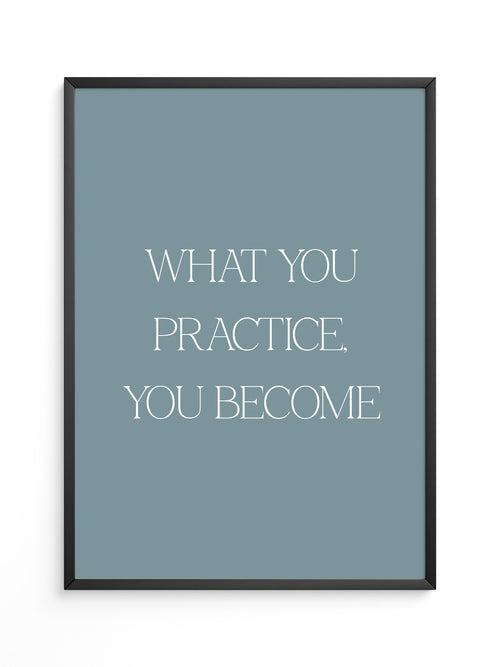 Motivationszitat Minimalistisch Blau