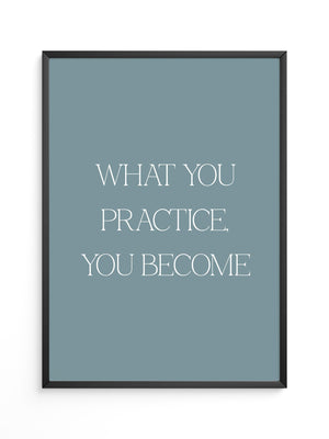 Motivationszitat Minimalistisch Blau