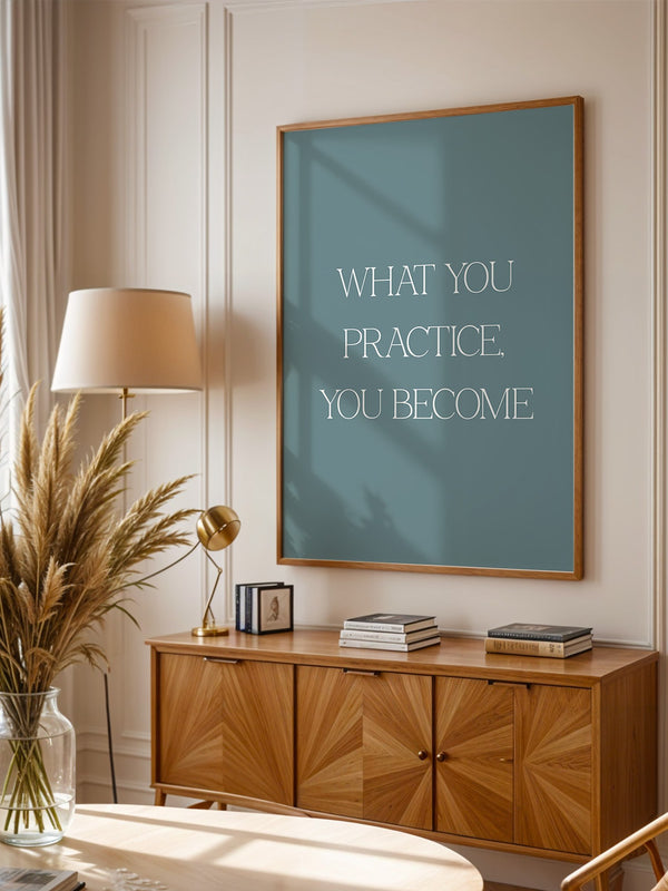 Motivationszitat Minimalistisch Blau