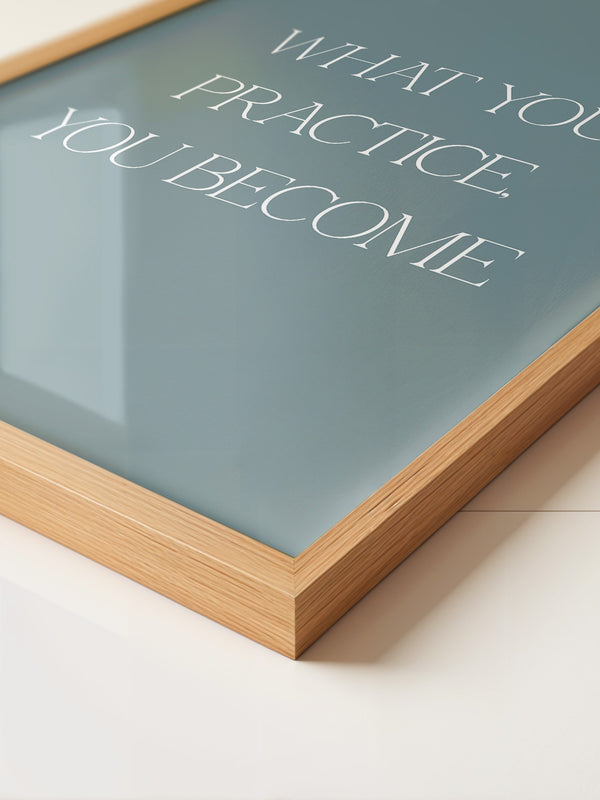 Motivationszitat Minimalistisch Blau