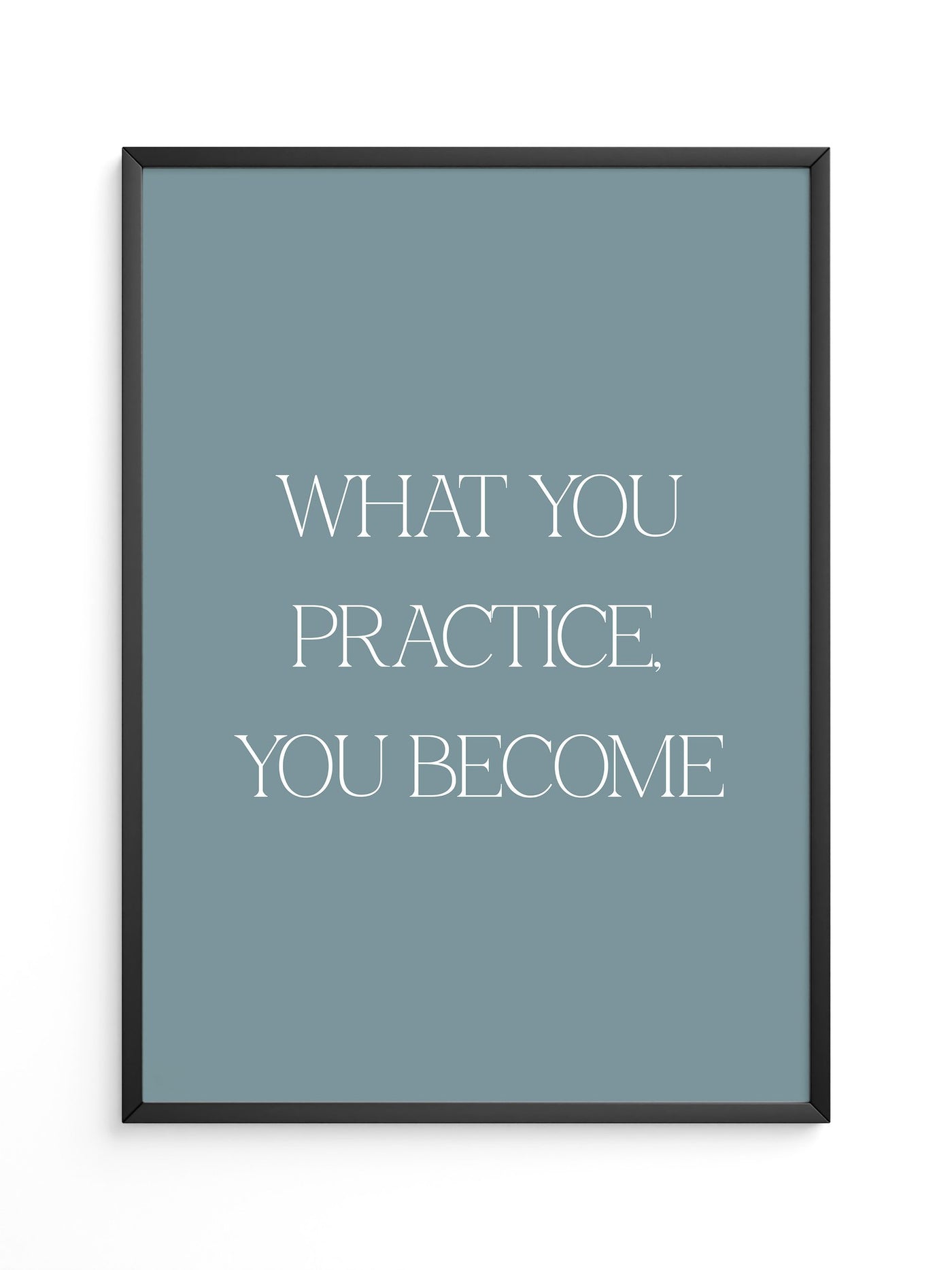 Motivationszitat Minimalistisch Blau
