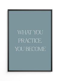 Motivationszitat Minimalistisch Blau