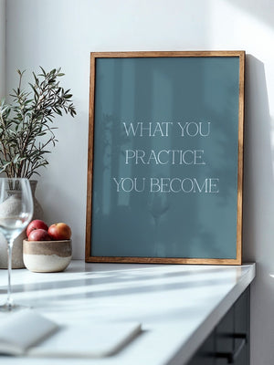 Motivationszitat Minimalistisch Blau