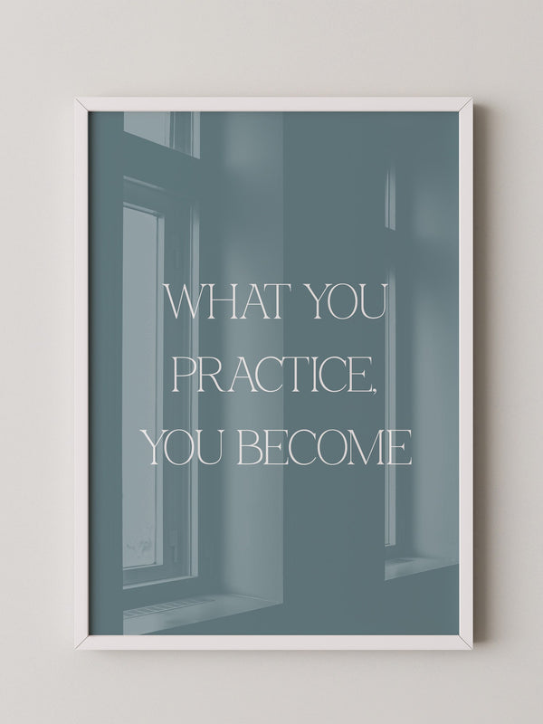 Motivationszitat Minimalistisch Blau