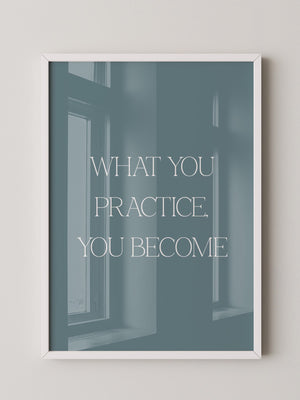 Motivationszitat Minimalistisch Blau