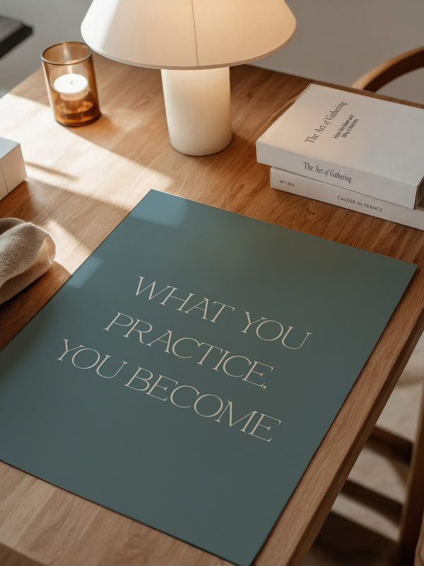 Motivationszitat Minimalistisch Blau