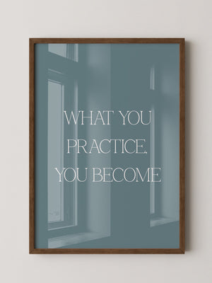 Motivationszitat Minimalistisch Blau