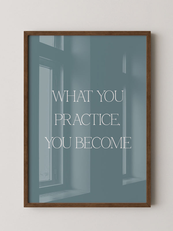 Motivationszitat Minimalistisch Blau
