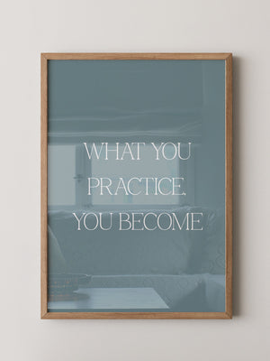 Motivationszitat Minimalistisch Blau