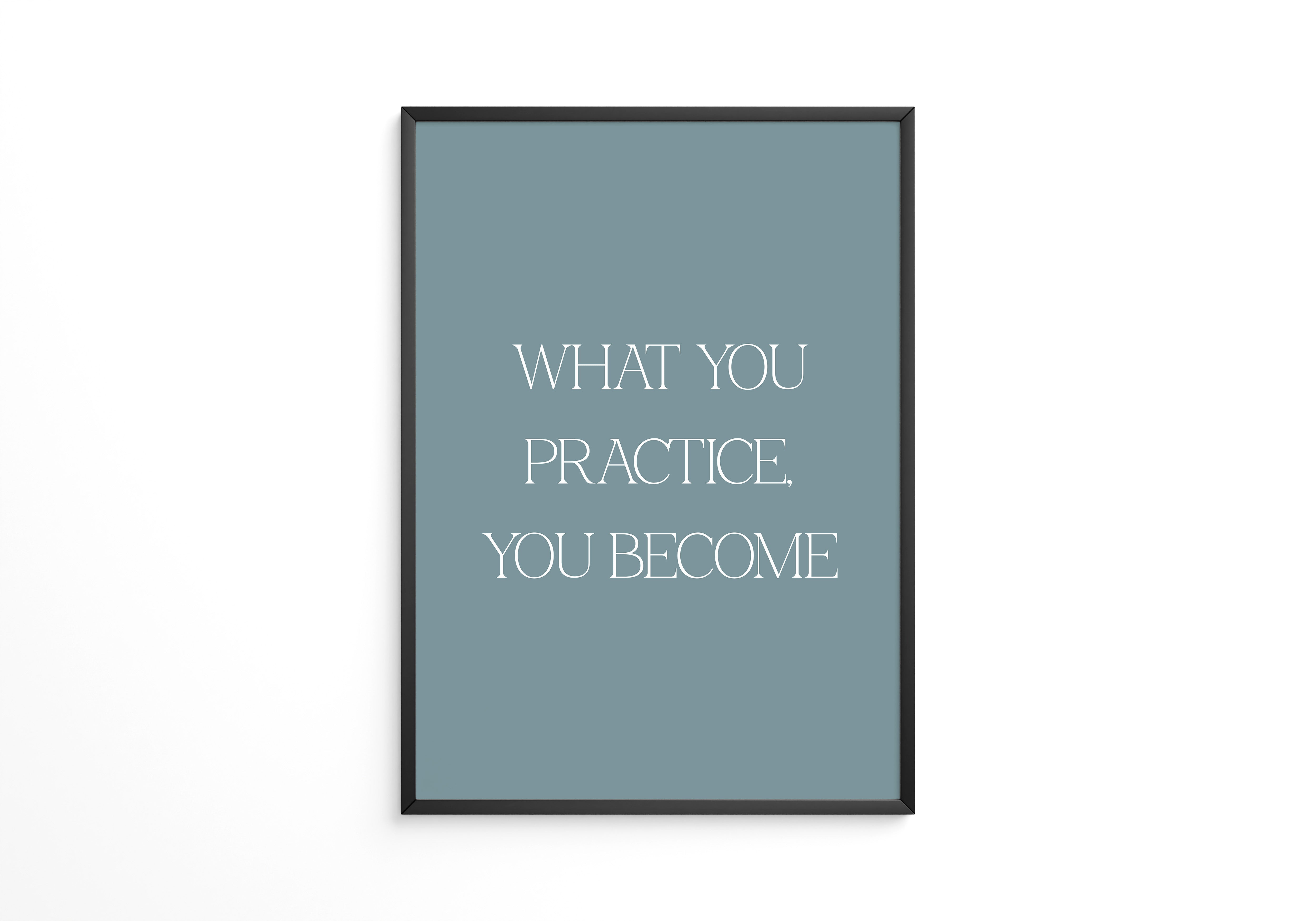 Motivationszitat Minimalistisch Blau