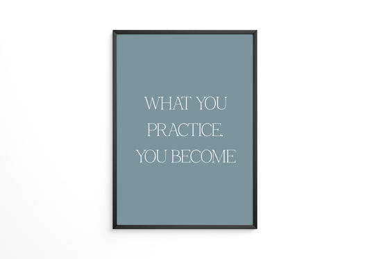 Motivationszitat Minimalistisch Blau