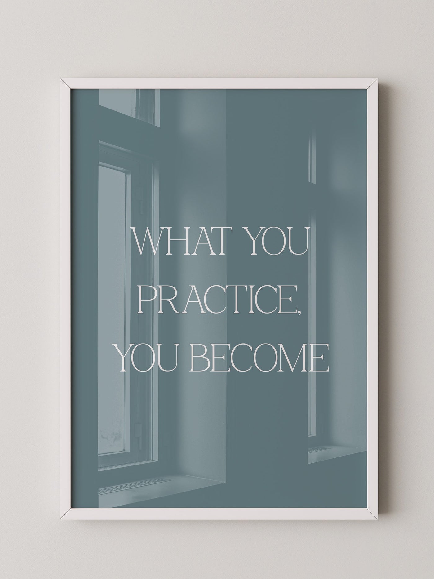 Motivationszitat Minimalistisch Blau