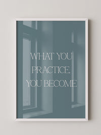 Motivationszitat Minimalistisch Blau