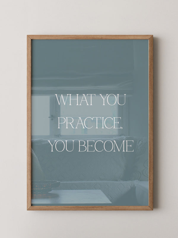 Motivationszitat Minimalistisch Blau