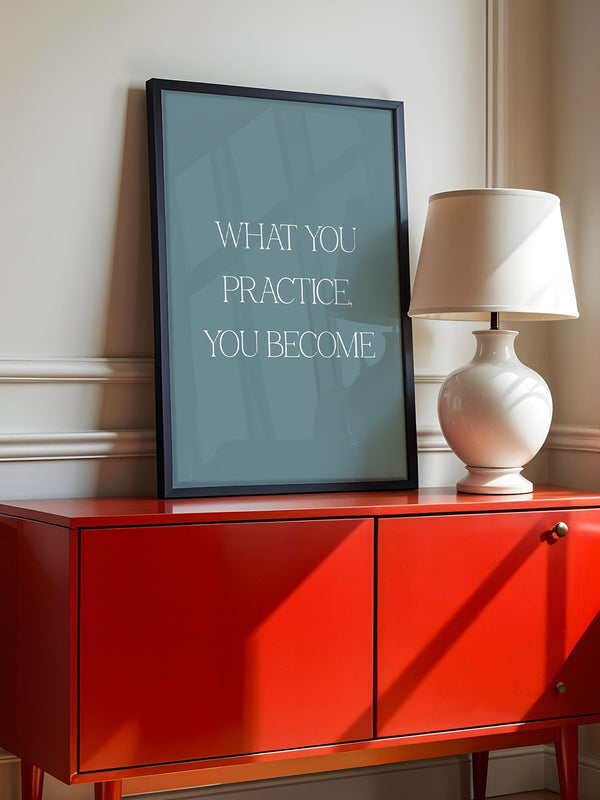 Motivationszitat Minimalistisch Blau